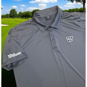 Wilson Advisory Staff Tour Issue Performance Golf Polo‎ Shirt Mens L